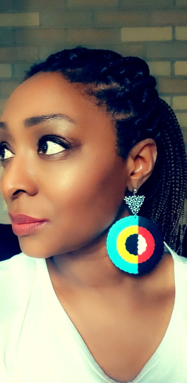 Wonderland Perler Bead Earring Set