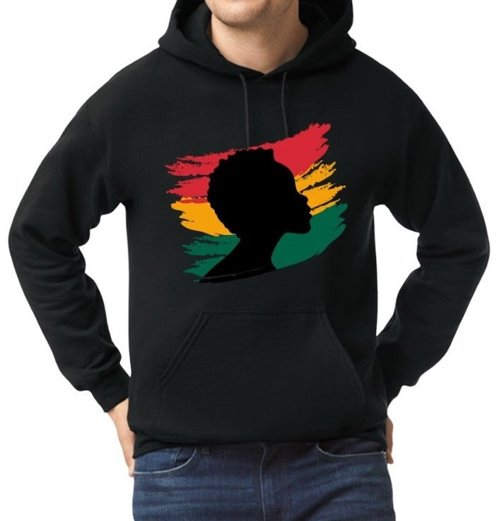 Afro Hoodie - Black Girl Magic - Mens Hoodie - Black History - Womens Hoodie - Positive Affirmations Tee - Africa