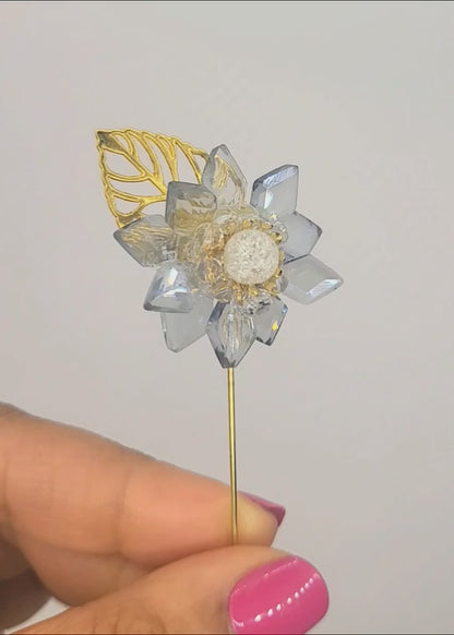 Floral Lapel Pin - Bridal Collection