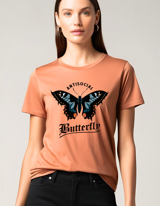 Antisocial Butterfly Shirt antisocial introvert shirt Funny shirt sarcastic shirt  book lovers shirt gift for her
