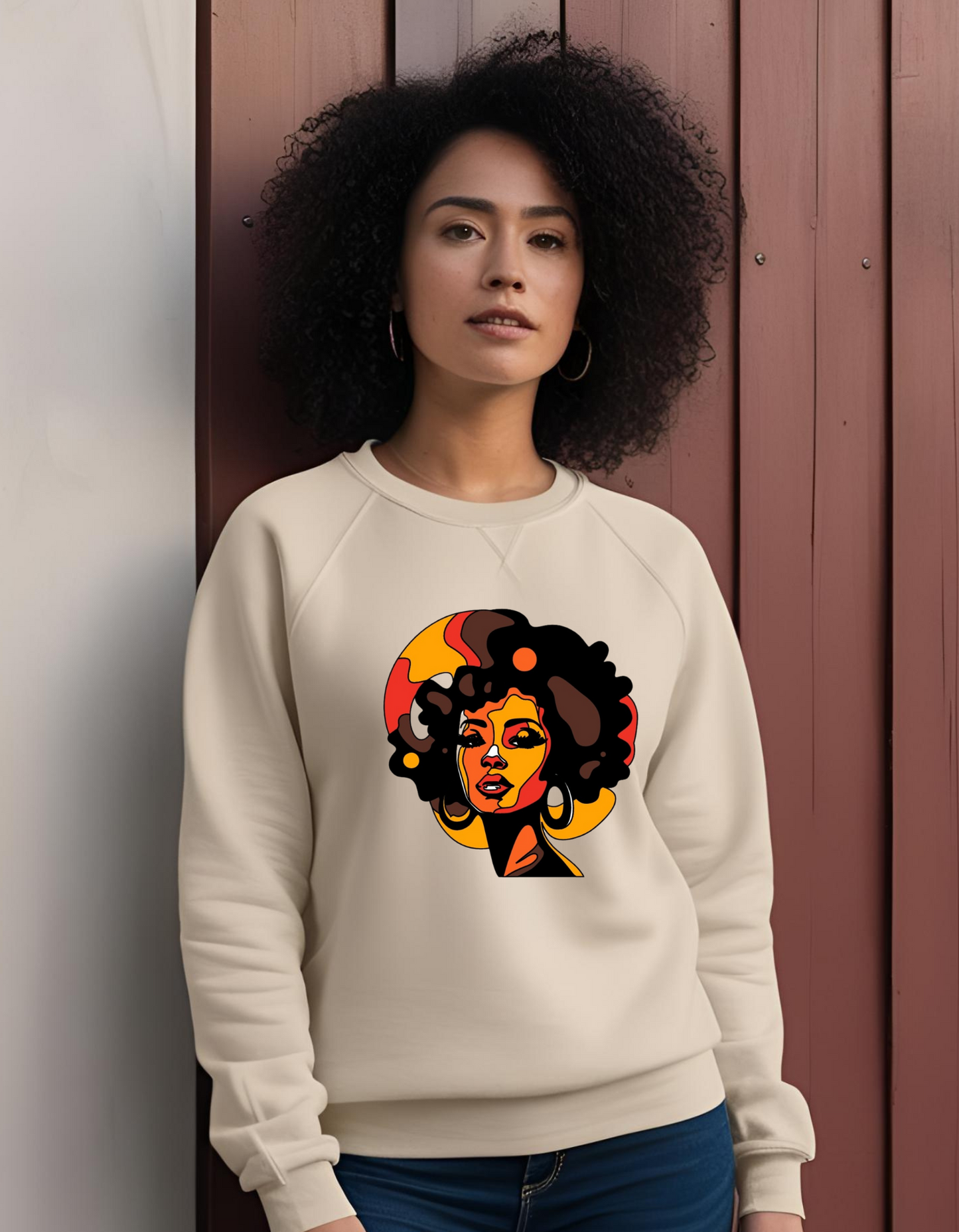 Colorful Afro Sweatshirt- Black Girl Magic - Positivity shirt - Positive Affirmations Tee - Black History - valentine's day gift