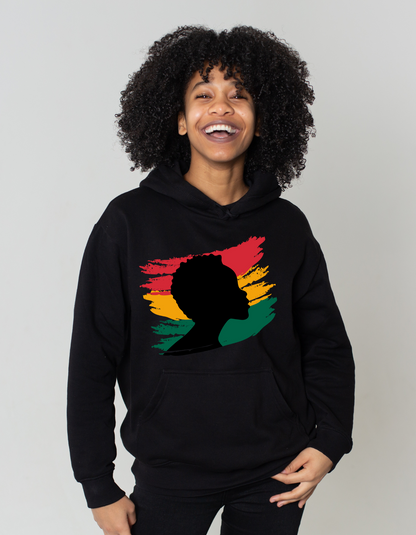 Afro Hoodie - Black Girl Magic - Mens Hoodie - Black History - Womens Hoodie - Positive Affirmations Tee - Africa