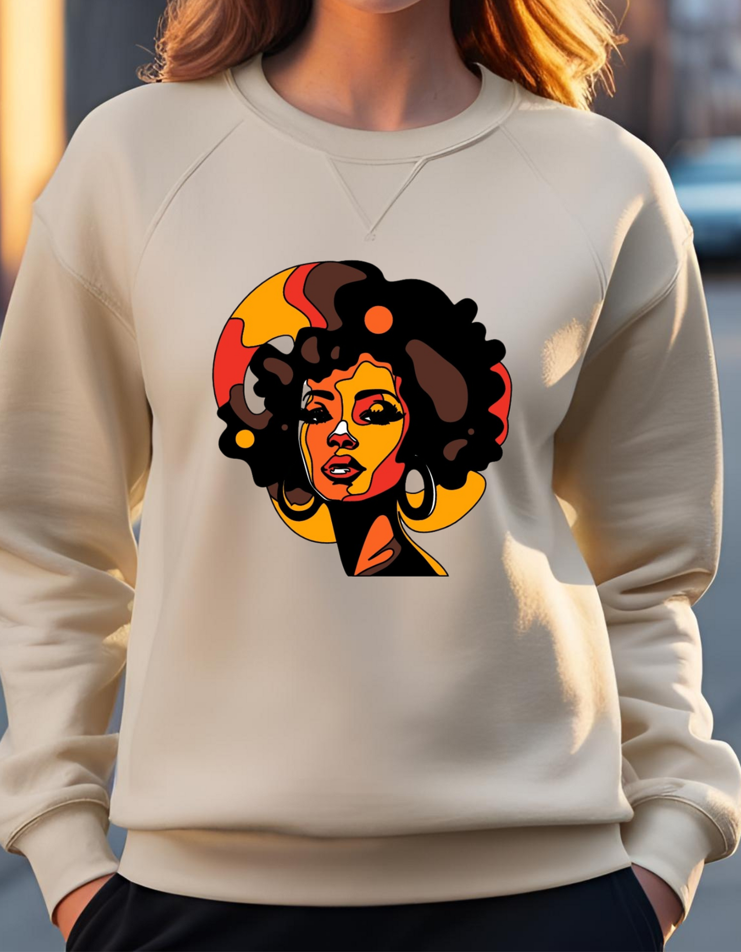 Colorful Afro Sweatshirt- Black Girl Magic - Positivity shirt - Positive Affirmations Tee - Black History - valentine's day gift