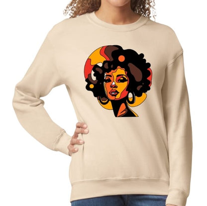 Colorful Afro Sweatshirt- Black Girl Magic - Positivity shirt - Positive Affirmations Tee - Black History - valentine's day gift
