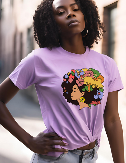 Afro Shirt - Black Girl Magic - Womens shirt - Positivity shirt - Black History - womens graphic tee - Black girl magic