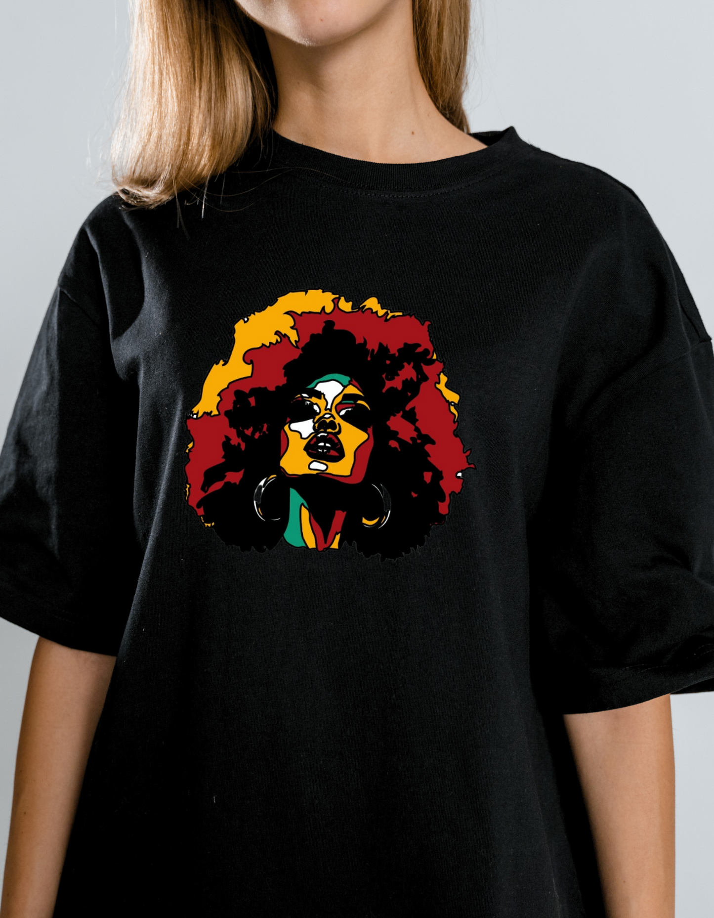 Colorful Afro shirt Black Queen shirt Black Girl Magic natural hair womens graphic tee  Black History