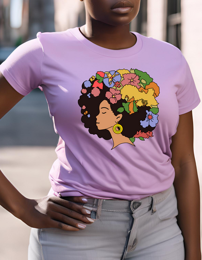 Afro Shirt - Black Girl Magic - Womens shirt - Positivity shirt - Black History - womens graphic tee - Black girl magic