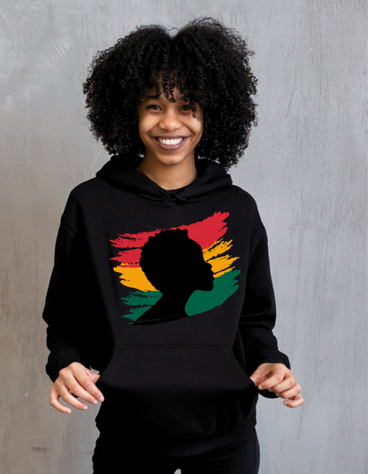 Afro Hoodie - Black Girl Magic - Mens Hoodie - Black History - Womens Hoodie - Positive Affirmations Tee - Africa