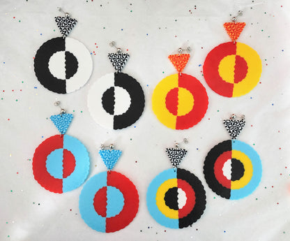 Wonderland Perler Bead Earring Set