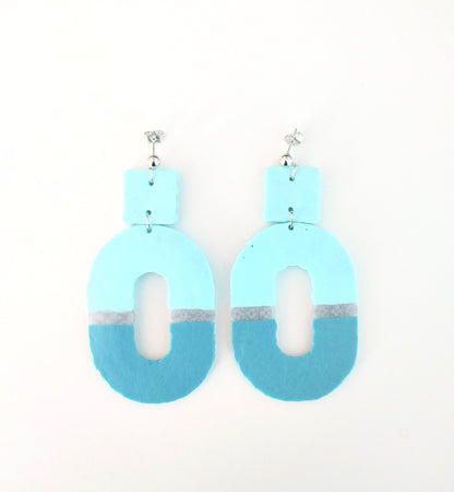 Oval Perler Bead Earrings