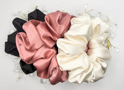 Lux Satin Scrunchie - Bridal Collection