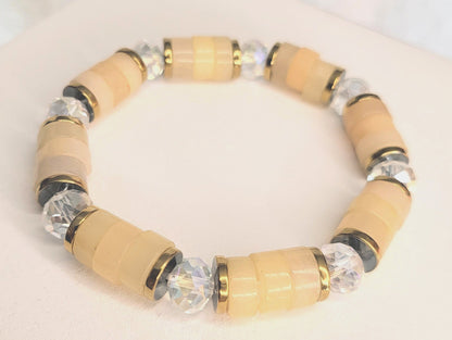Genuine Sunstone Bracelet Natural Stone Sunstone Jewelry Natural Stone Bracelets Crystal Jewelry bridal accessories anniversary gift