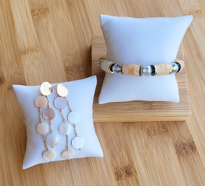 Genuine Sunstone Bracelet Natural Stone Sunstone Jewelry Natural Stone Bracelets Crystal Jewelry bridal accessories anniversary gift