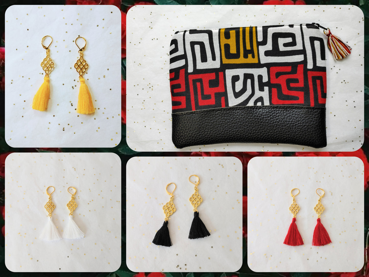 Mini Tassel Earrings - Classic