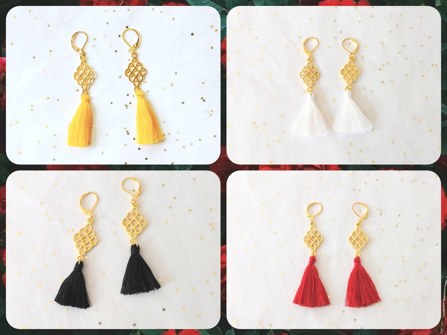 Mini Tassel Earrings - Classic