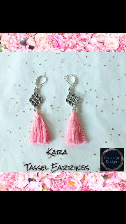 Mini Tassel Earrings - Pastel