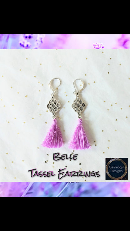 Mini Tassel Earrings - Pastel