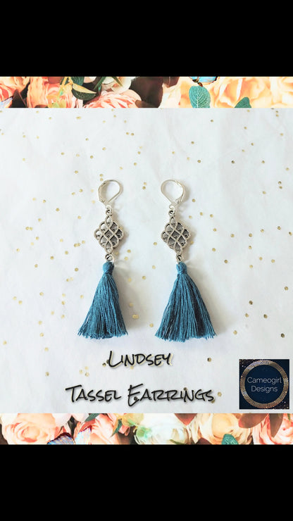 Mini Tassel Earrings - Pastel