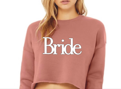 Bride Cropped Sweatshirt - Bridal Collection