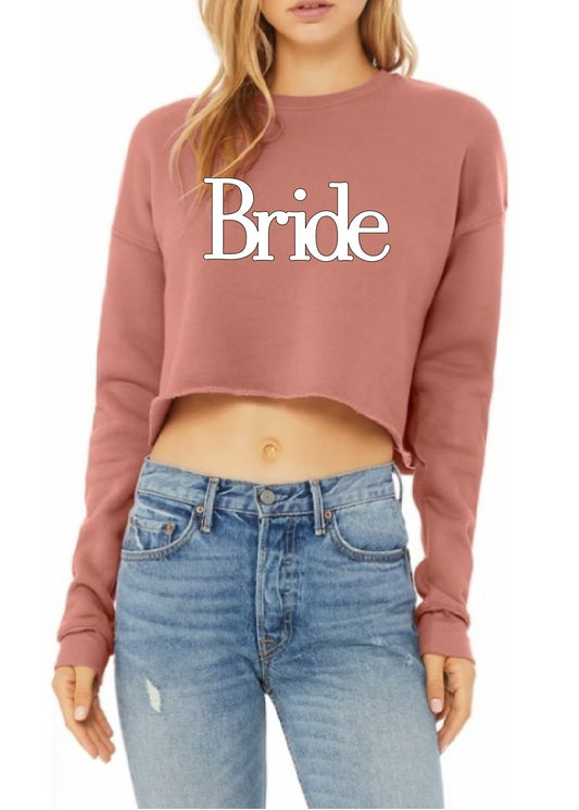 Bride Cropped Sweatshirt - Bridal Collection
