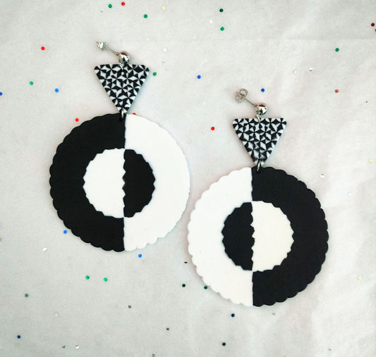 Checkmate  Perler Bead Earrings
