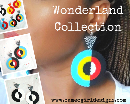 Wonderland Perler Bead Earring Set