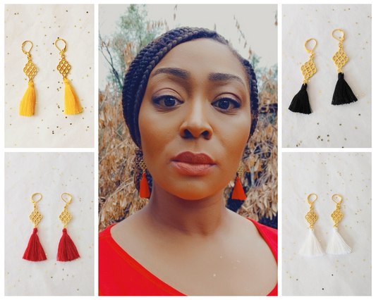 Mini Tassel Earrings - Classic